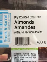 Amandes rôties à sec non-salées
