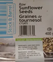 Raw sunflower seeds