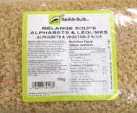 Mélange soupe alphabets & légumes