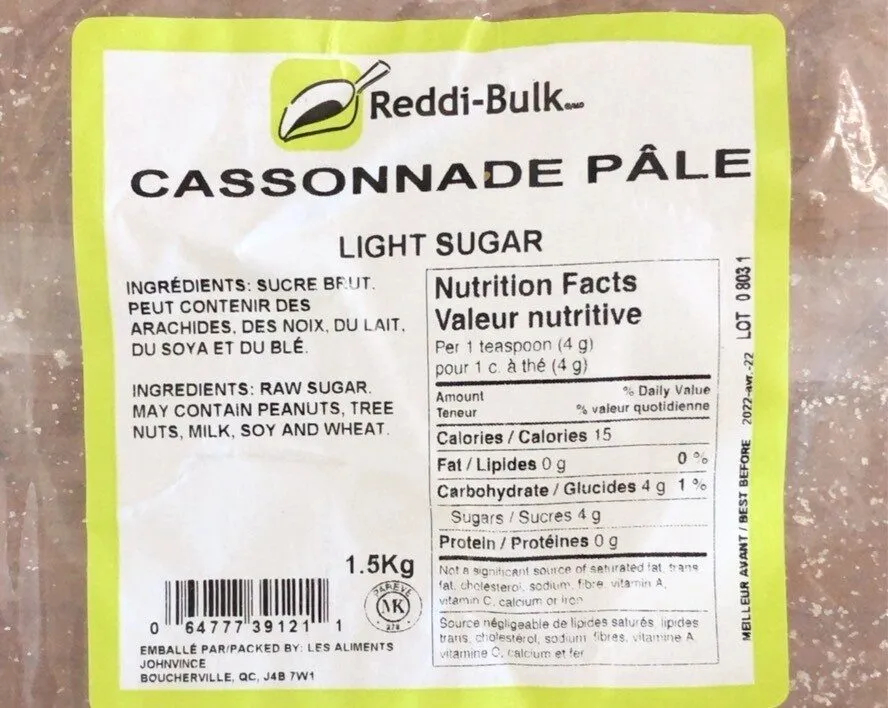 Cassonade pale