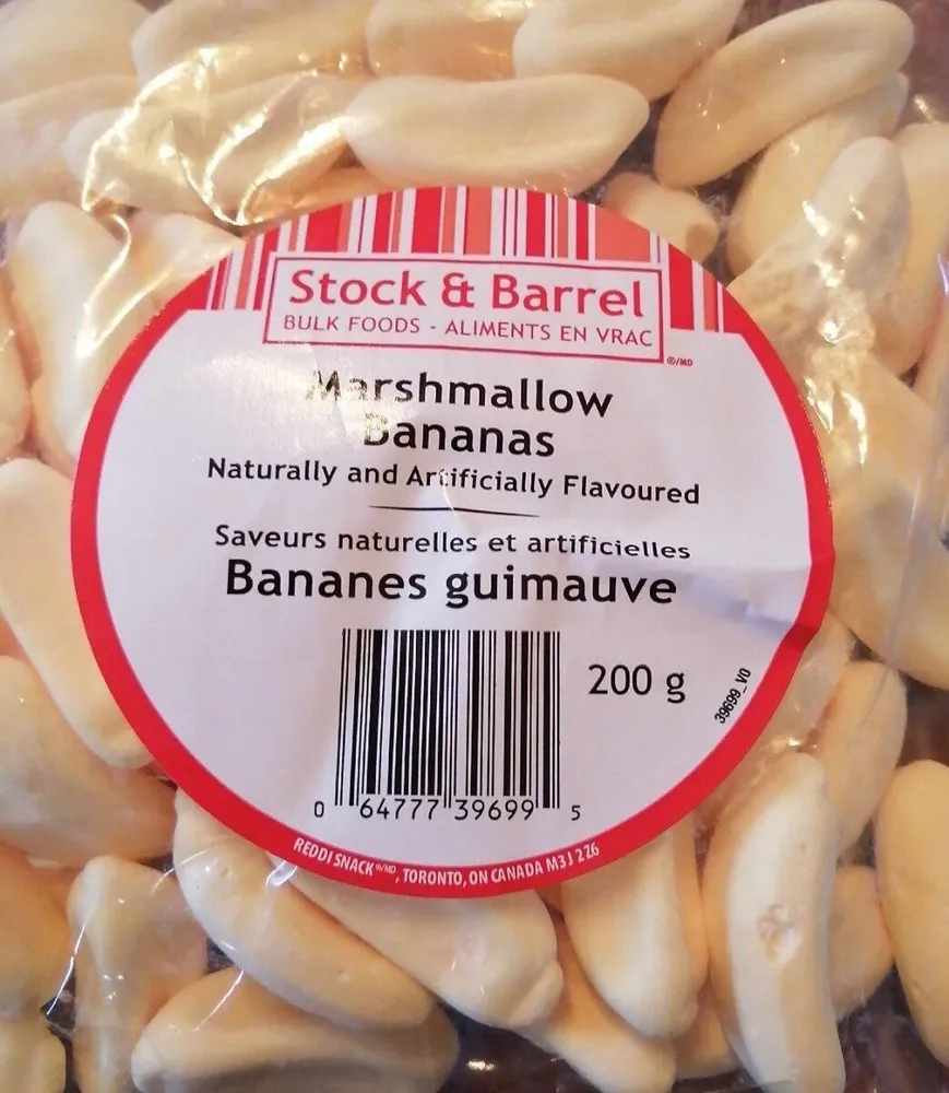 Bananes guimauves