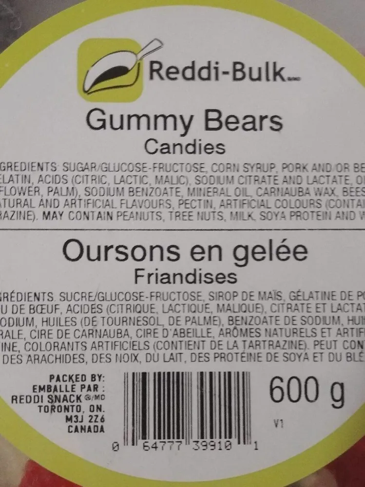 Oursons en gelée