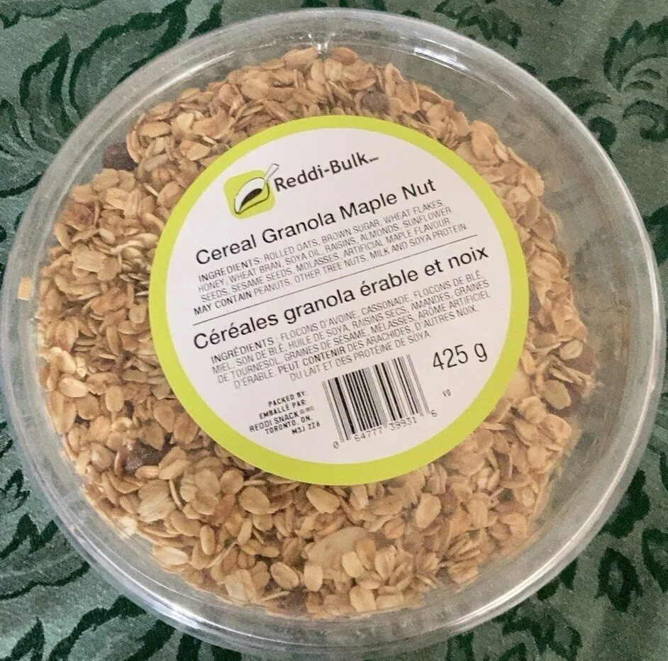 Cereales granola maple nut
