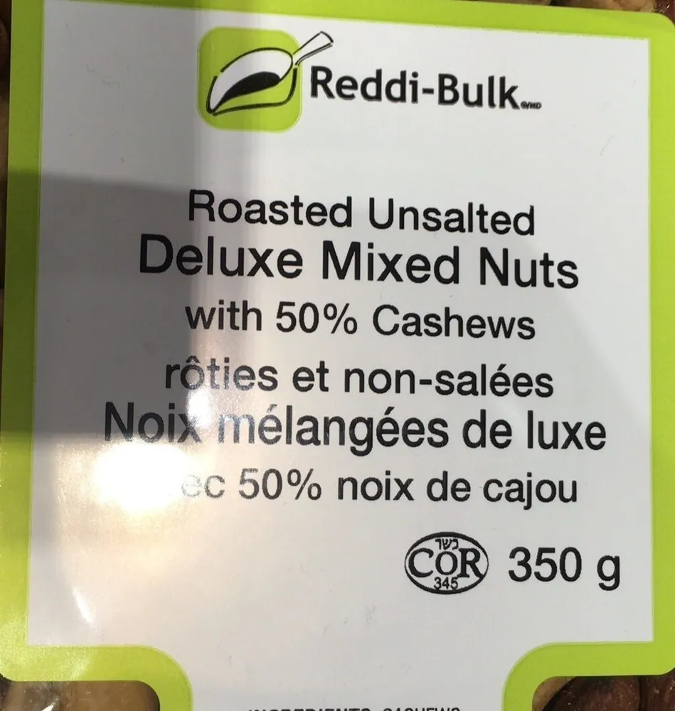 Deluxe mixed nuts roasted unsalted