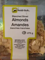 Amandes blanchies tranchées