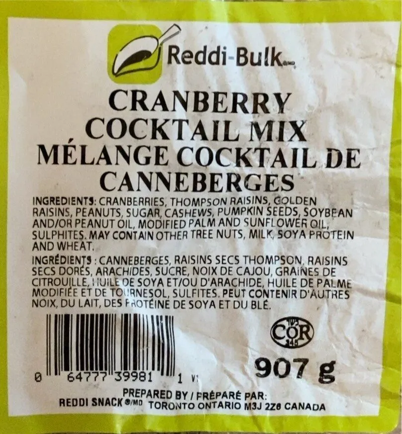 Cranberry Cocktail Mix