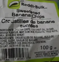 Croustilles de banane sucrées