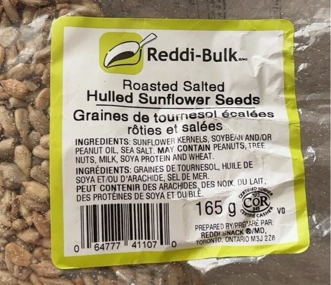 Roasted Salted Hulled Sunflower Seeds
