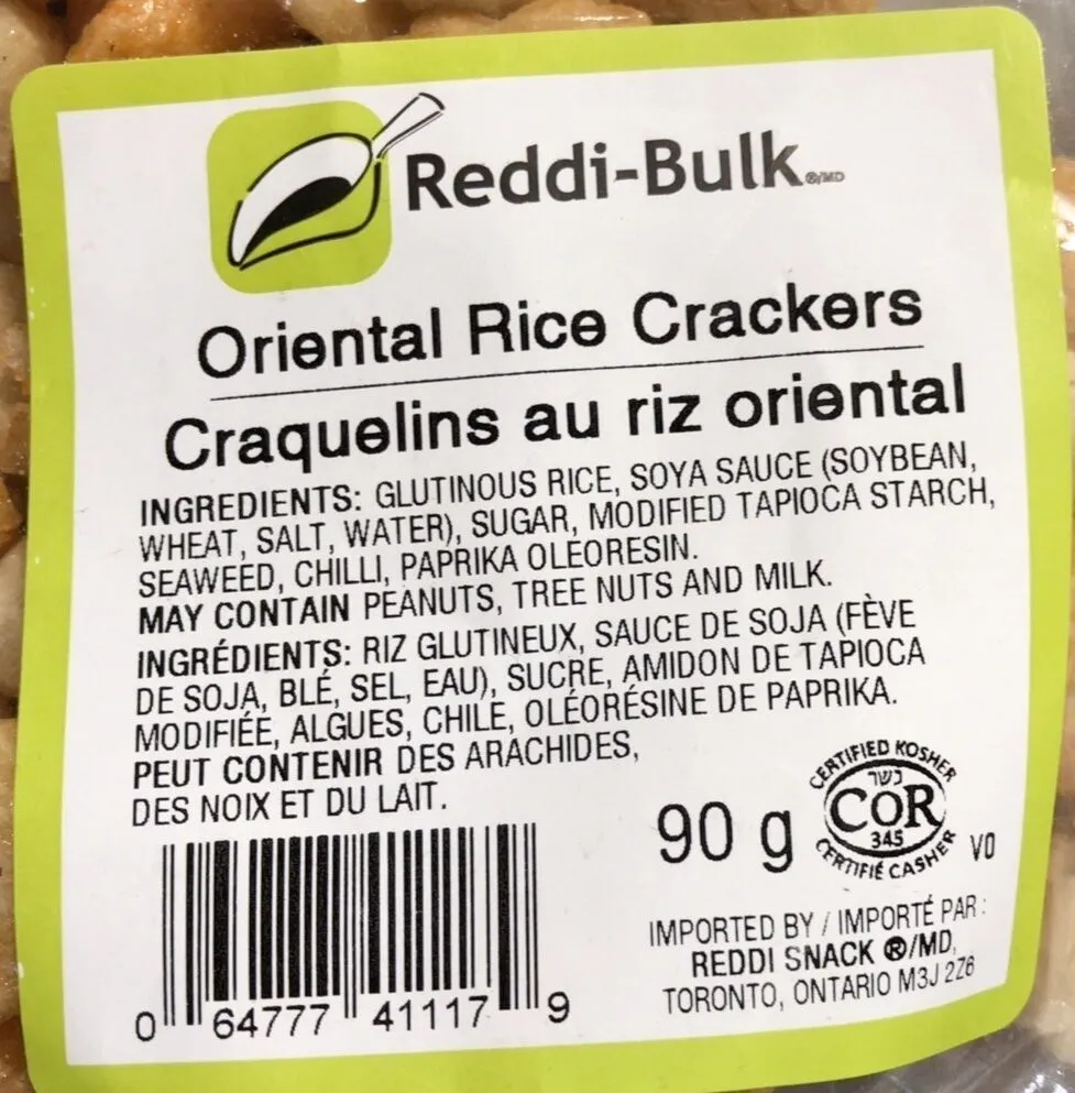 Craquelins au riz oriental