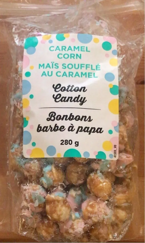 Maïs soufflé au caramel