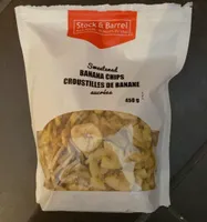 Sweetened banana chips