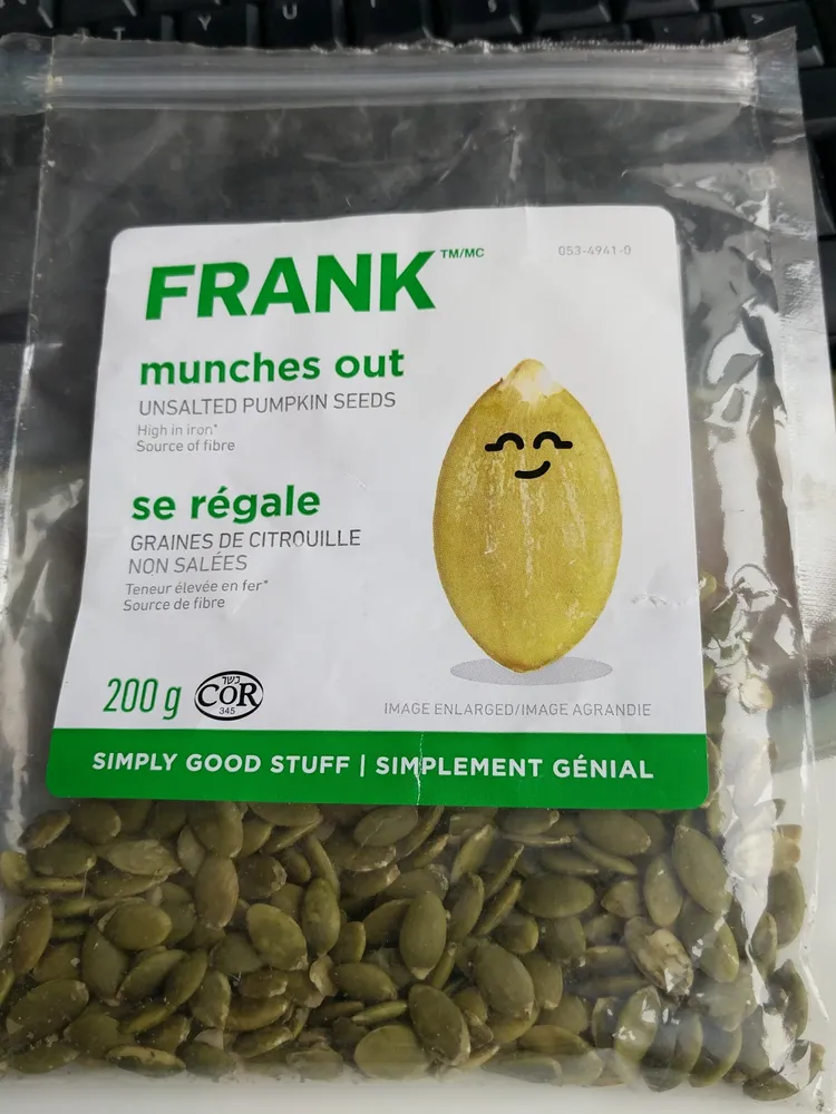 Munches Out Unsalted Pumpkin Seeds