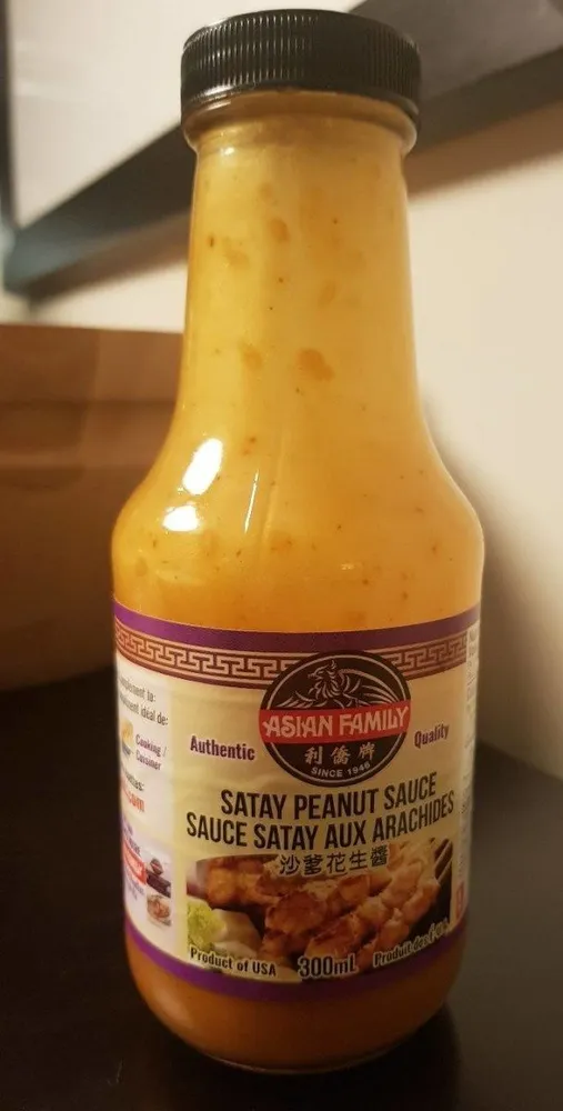 Sauce satay aux arachides