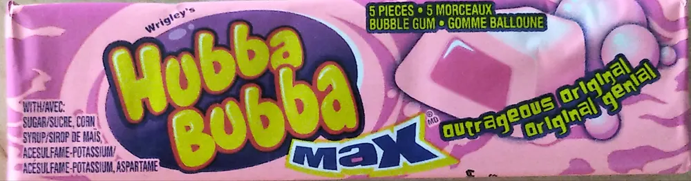 Hubba Bubba Max Outrageous Original Bubble Gum