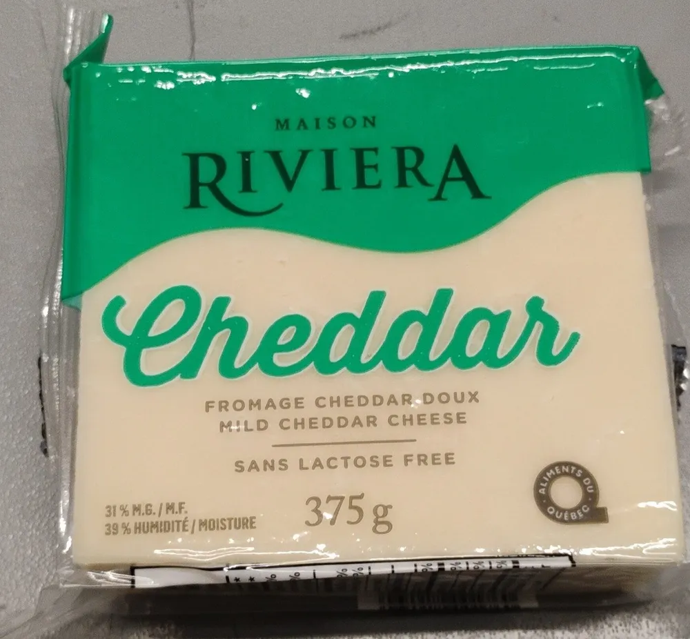 Fromage cheddar doux sans lactose