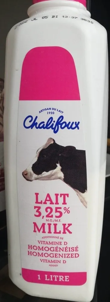 Lait homogéneisé