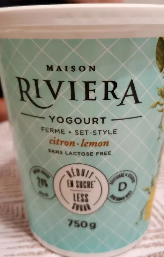 Riviera yogourt ferme citron