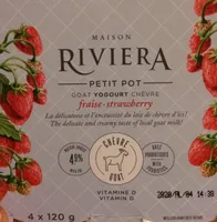 Yogurt chevre aux fraises