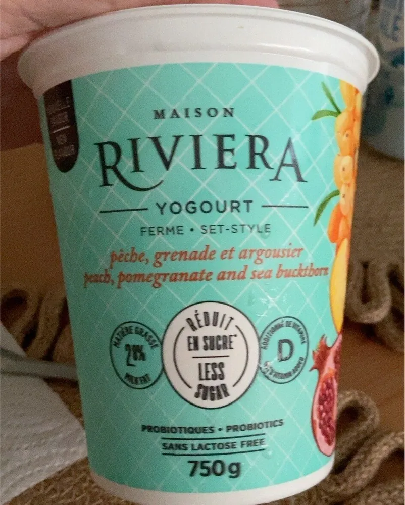 Yogourt Pêche Grenade Argousier