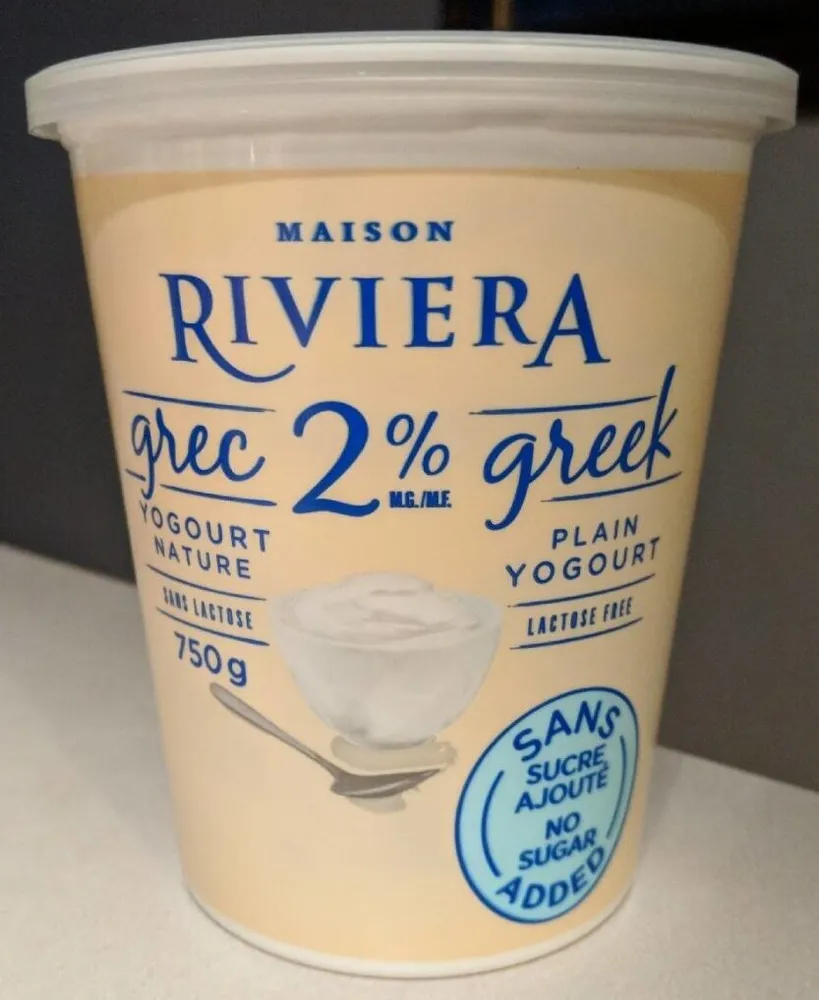 Yogourt nature Grec 2% MG