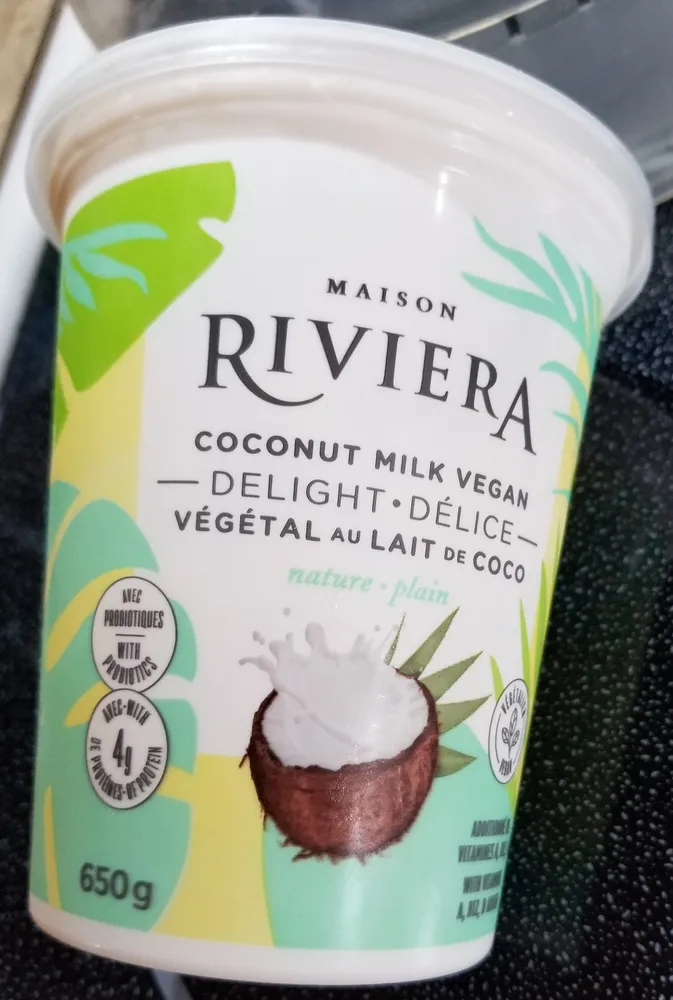 Noix de Coco Coconut Plant-Based Yogourt Nature Plain