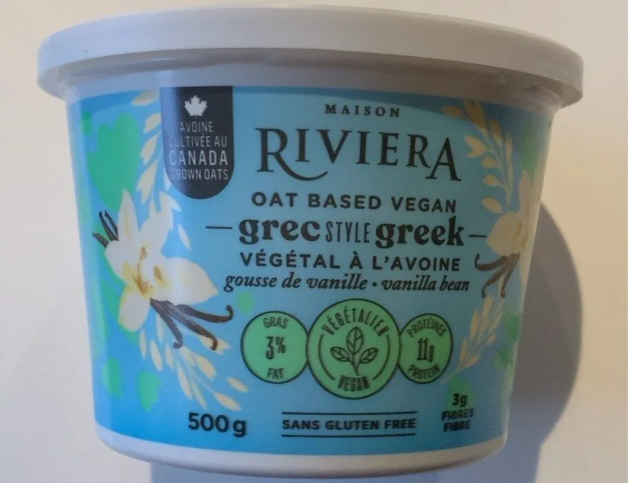 Oat Based Vegan Style Greek - Vanilla Bean