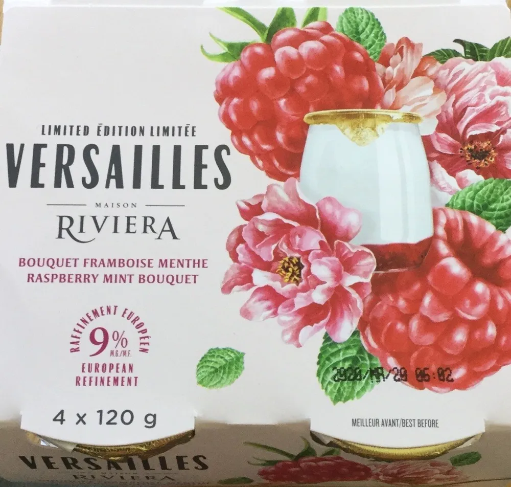 Yogourt - Bouquet framboise menthe