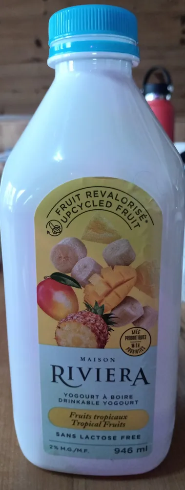 Yogourt à boire / Drinkable yogurt Fruits tropicaux / Tropical fruits