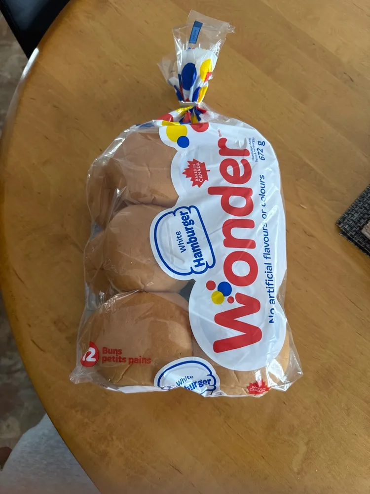 White Hamburger Buns