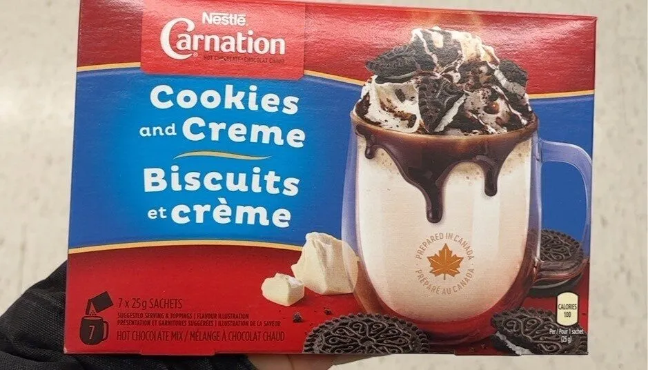Carnation cookies and creme