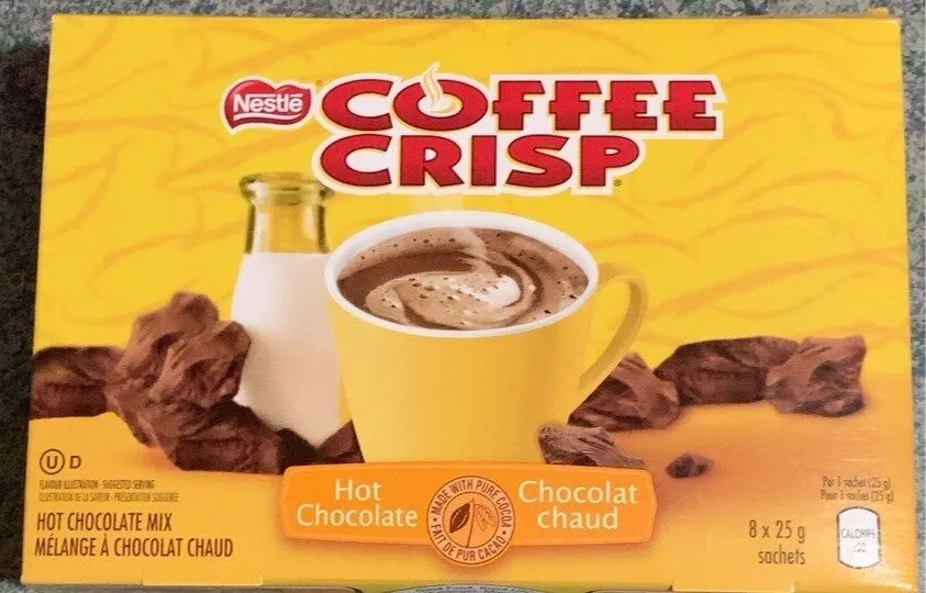 Nestle hot chocolate made with pure cocoa sachets