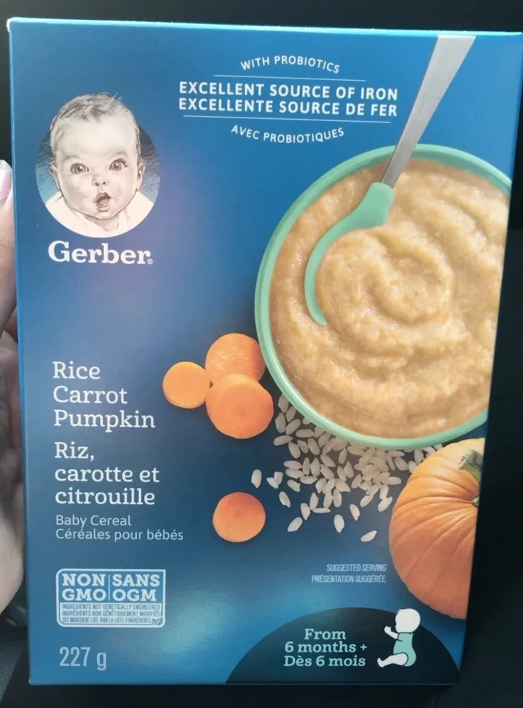 Cereales riz carotte citrouille
