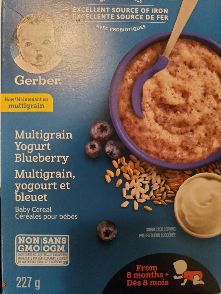 Cereal multigrain, yogourt et bleuet