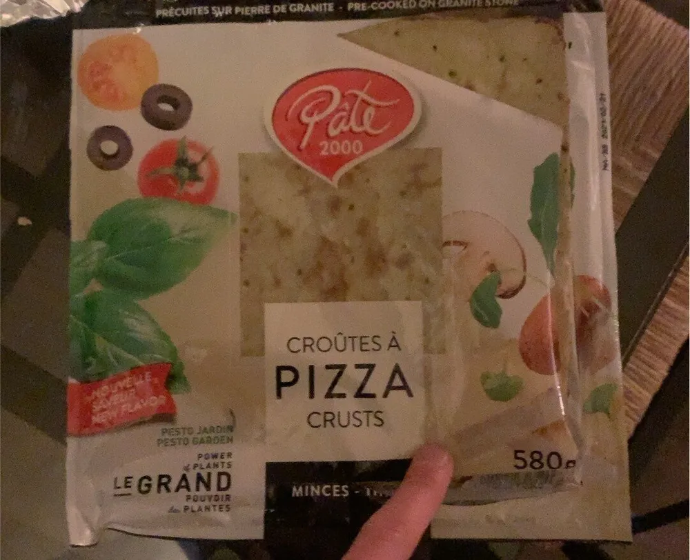 Croutes à pizza - Pesto