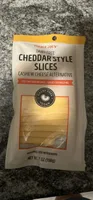 CHEDDAR STYLE SLICES CASHEW CHEESE ALTERNATIVE