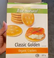 Classic golden organic crackers