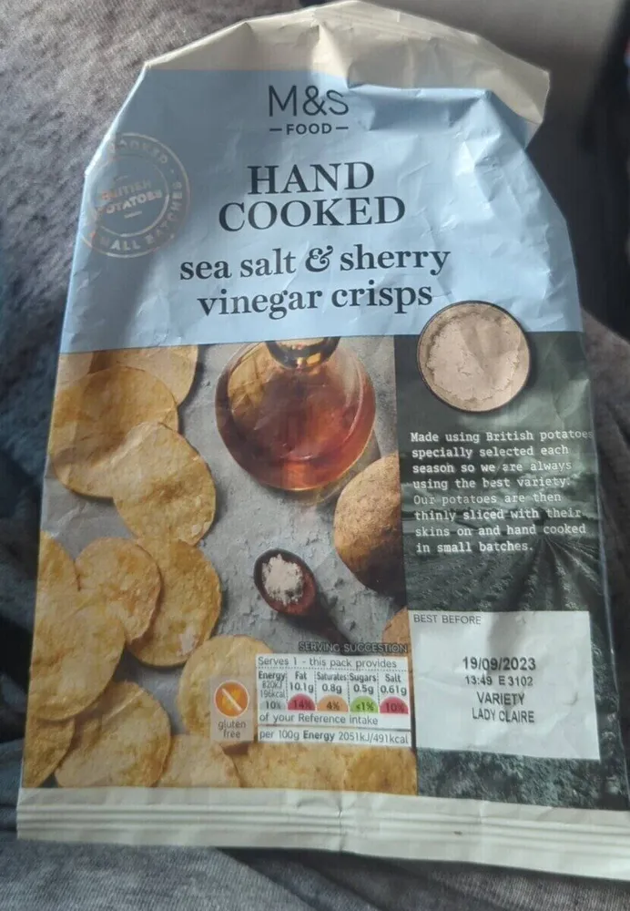 Hand cooked crisps
