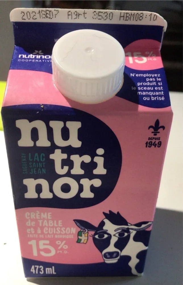 Crème de table et à cuisson