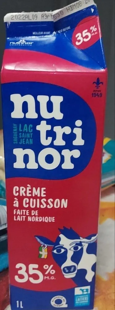 Crème à cuisson