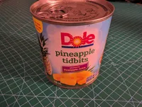 Pineapple Tidbits packed in Pineapple Juice
