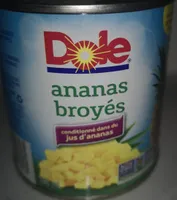 Crushed Pineapple packed in Pineapple Juice (Ananas broyés conditionnée dans du jus d'ananas)