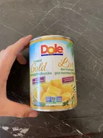 Tropical gold pineapple chunks in pineapple juice
