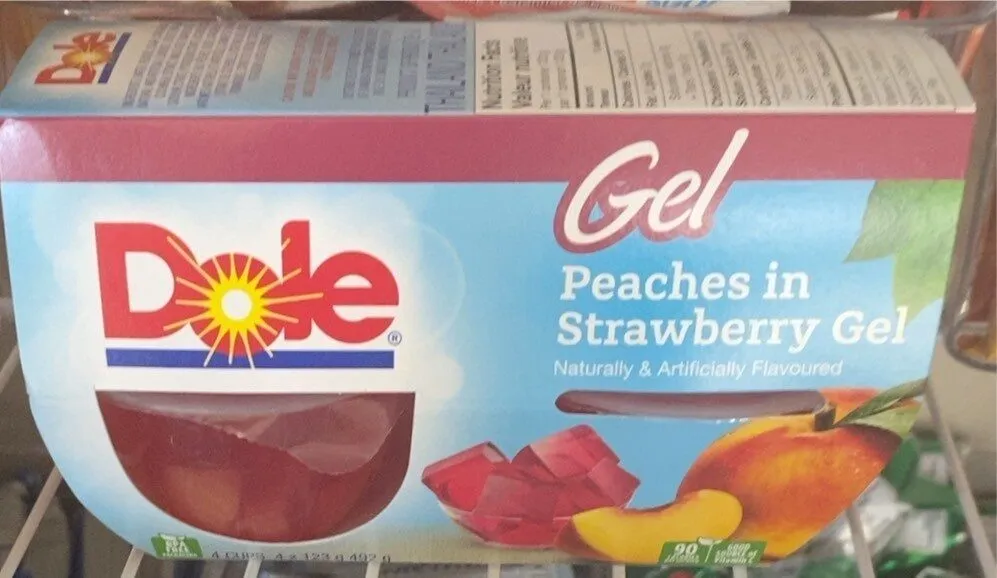 Peaches and peach gel