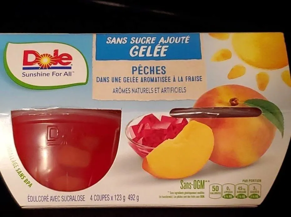 Pêches en gelée