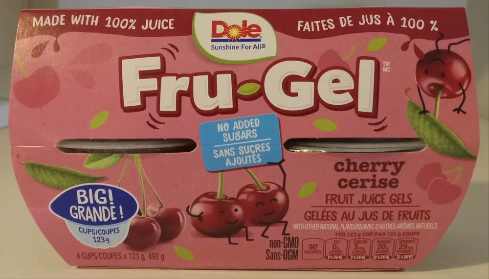 Cherry Fruit Juice Gels