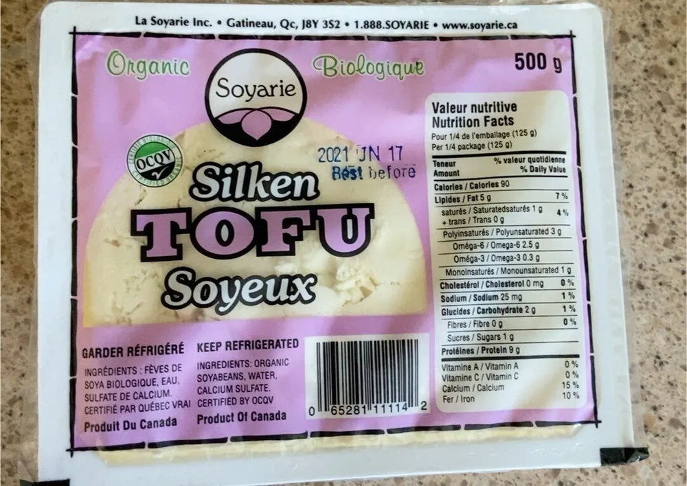 Tofu soyeux biologique