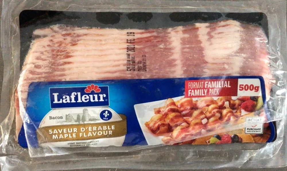 Bacon saveur d’erable