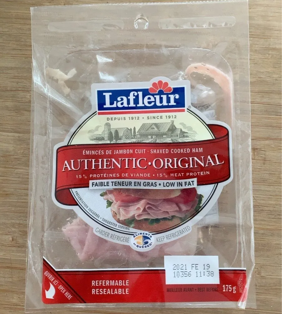 Eminces de jambon cuit orignal