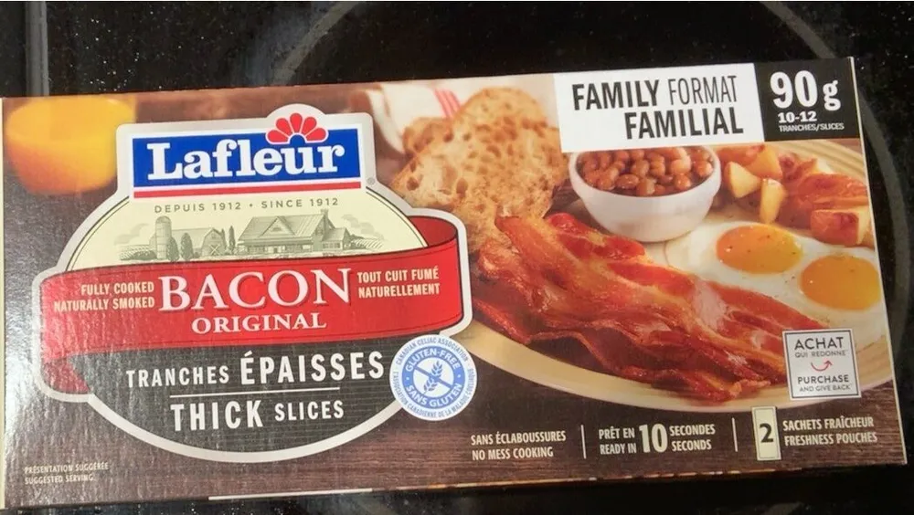 Bacon précuit tranches épaisses