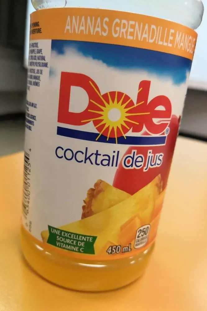 Cocktail de jus (Ananas, mangue)